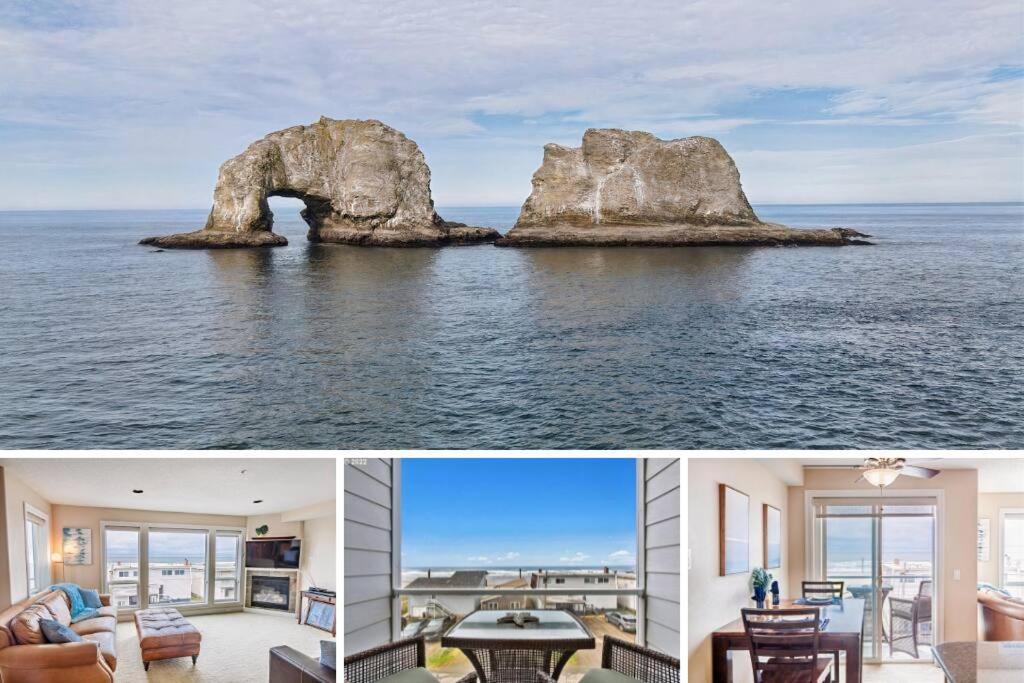 Rockaway Oceanview Condo,Steps To The Beach & Downtown,W&D, Wifi ロックアウェイ・ビーチ エクステリア 写真